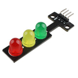 HALJIA 5PCS 5V Mini LED Traffic Signal Light Module LED Display Board Module 3 Light (Red, Yellow, Green) Separate Control for DIY Electronics Accessories Compatible with Arduino
