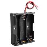 HALJIA 6Pcs 4.5V AA 3 x 1.5V Plastic Battery Holder Case Battery Storage Box with Wire Leads