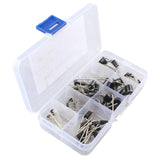 HALJIA 90PCS 10Value (1N4007~10A10) Rectifier Diode Bridge Assortment Assorted Kit Set with Clear Box (Lable Diode)