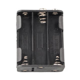 HALJIA 5PCS 6 x 1.5V AA Battery Holder Case 9V 6 Slots Plastic Battery Storage Box Double Deck Back to Back