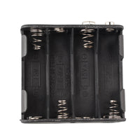 HALJIA 2PCS 12V 8 x AA Battery Holder Case, 8 x 1.5V 12V Plastic Battery Storage Box Double Deck Back to Back 8 Slots Battery Box Black