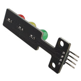 HALJIA 5PCS 5V Mini LED Traffic Signal Light Module LED Display Board Module 3 Light (Red, Yellow, Green) Separate Control for DIY Electronics Accessories Compatible with Arduino